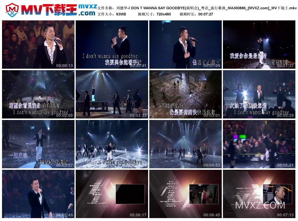 刘德华-I DON T WANNA SAY GOODBYE(演唱会)_粤语_流行歌曲_MA300886